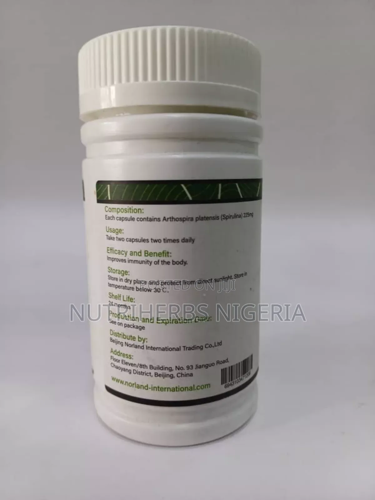 Green Spirulina: Powerful Immune System Booster.