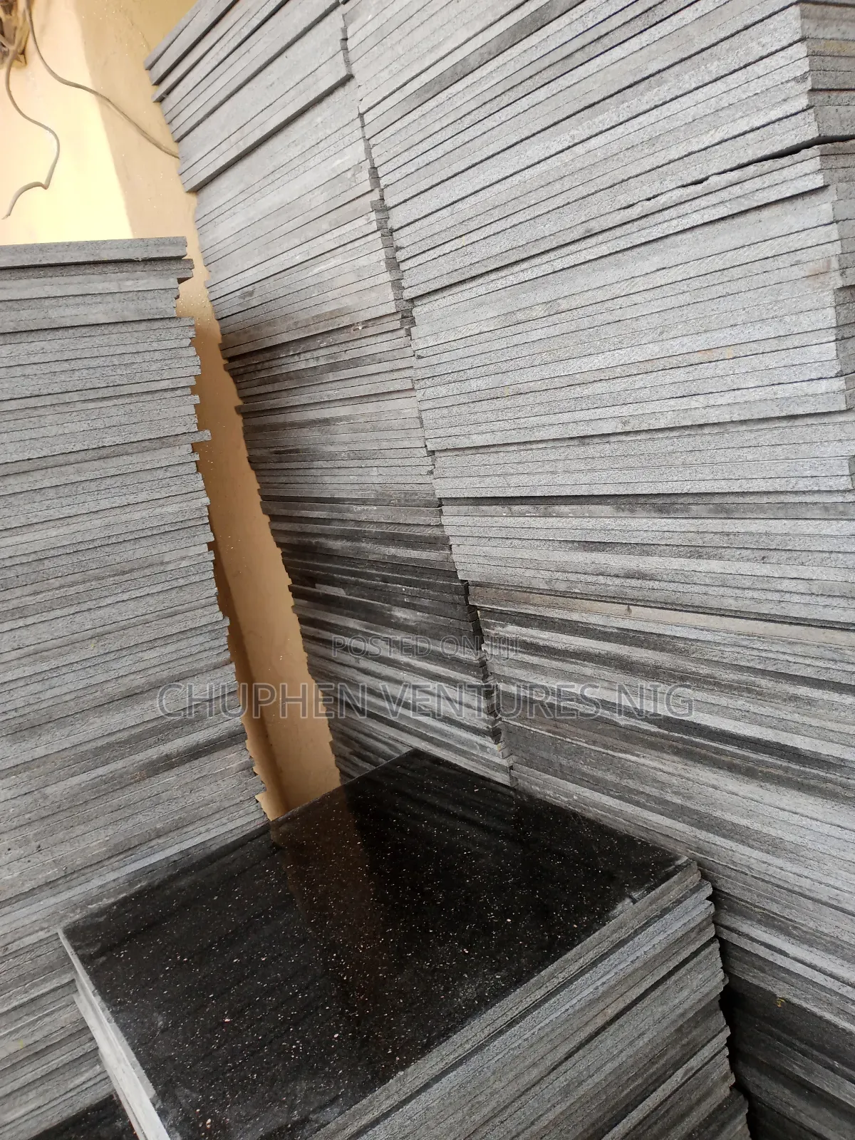 Black Galaxy 60by60 1.2 Cm Tickness Granite Tiles