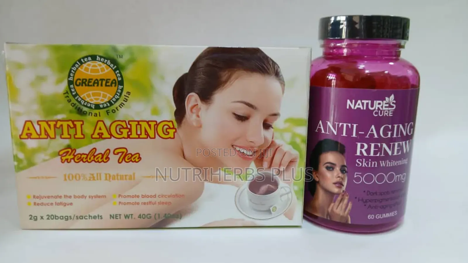 Anti-Aging Tea + Anti-Aging Gummies: Skin Glowing Combo