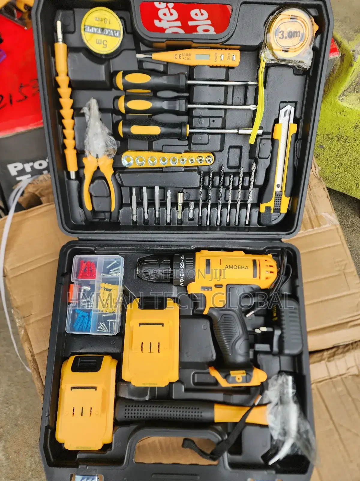 36v Complete Set Cordless Drill With 2 Batteries