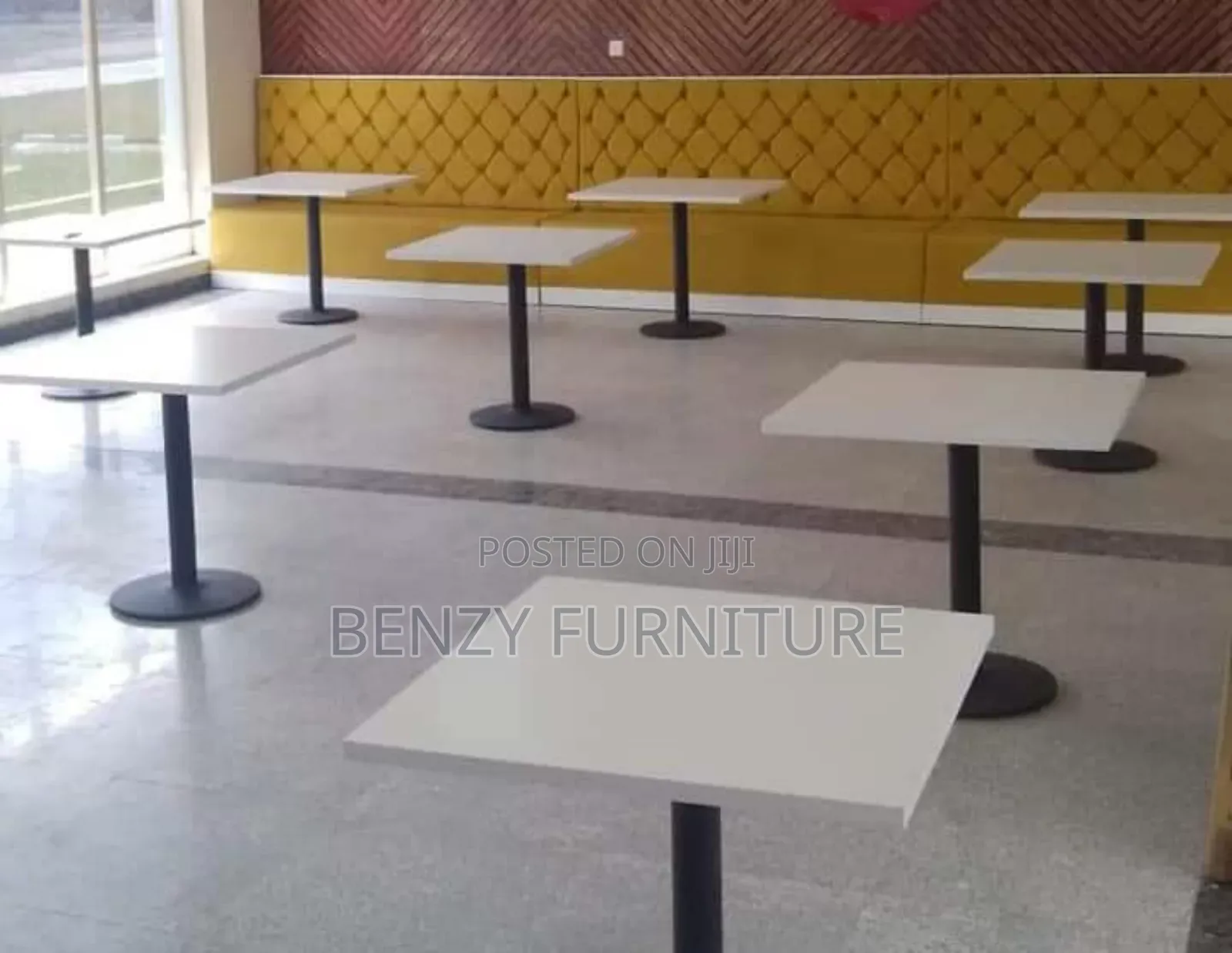 Canteen Table With Metal Legs