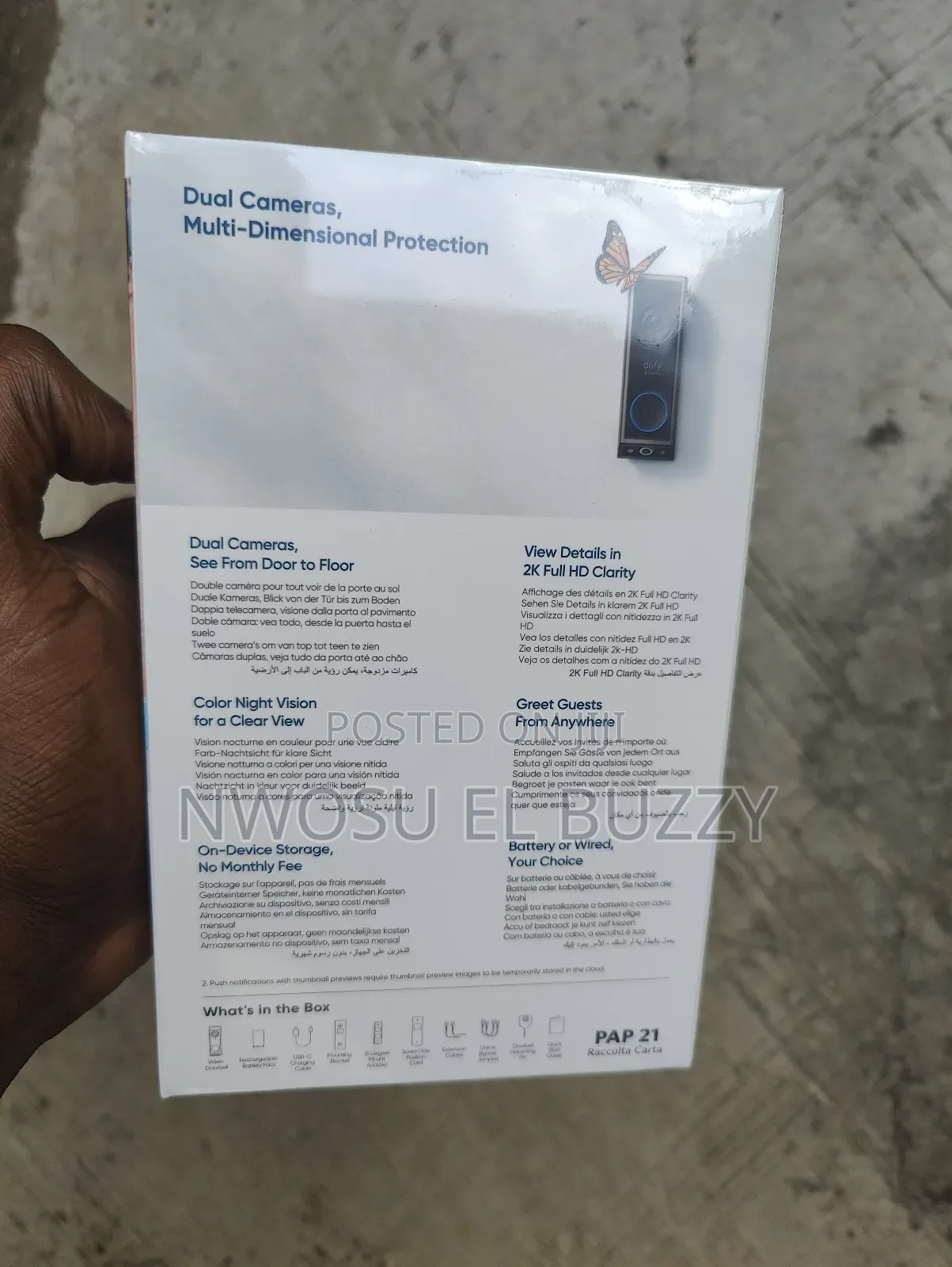 Eufy Security Video Doorbell E340 Dual Cameras With Chime