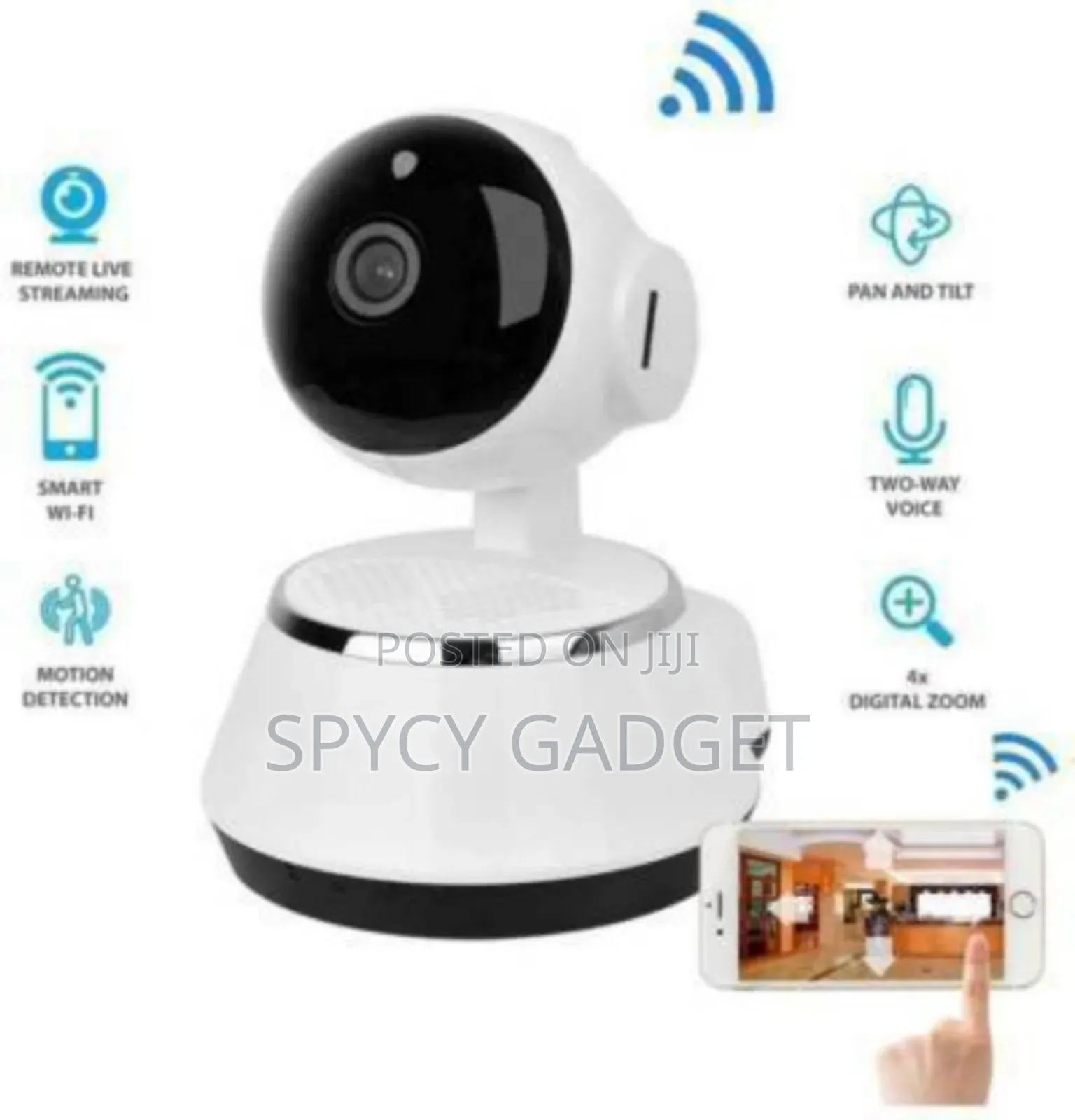 HD Mini PTZ Wi-Fi Surveillance IP Camera