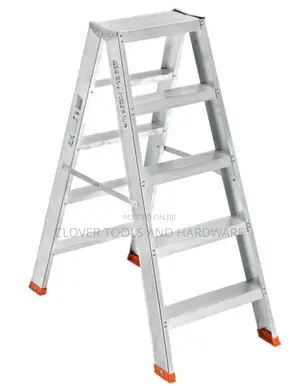 5 Step Ladder With Handrails, Folding Step Stool