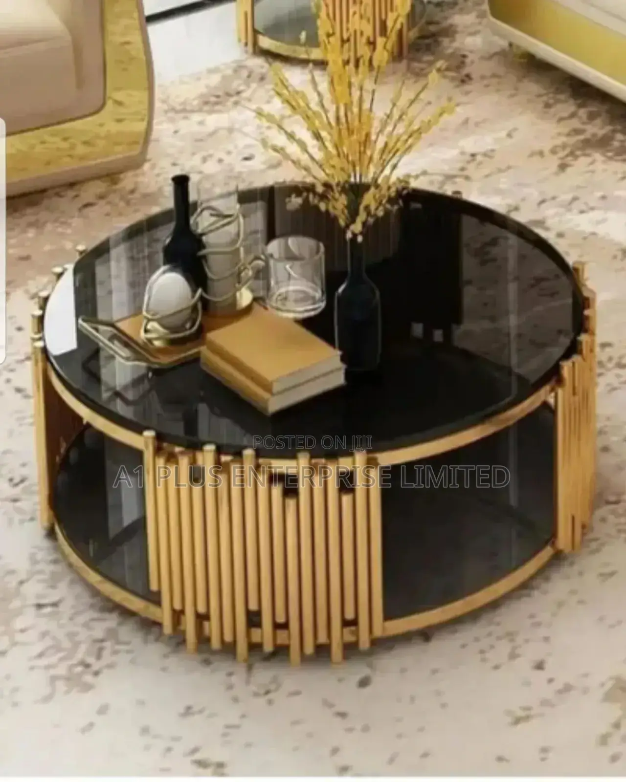 Center Table With Side Stools