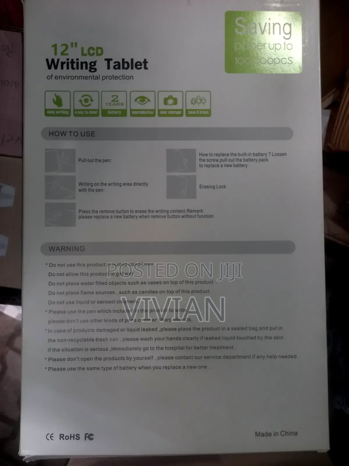 12" LCD Writing Tablet