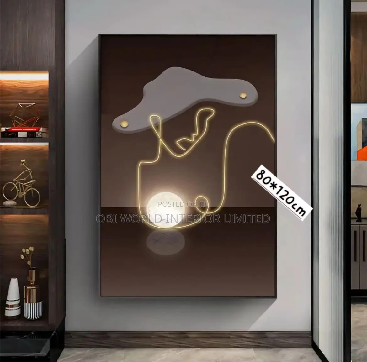 Big Size Luxury Photo Frame With Light