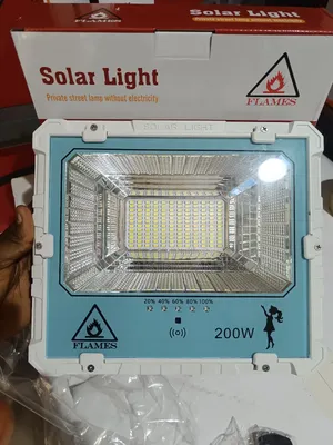 Flames 200w Solar Floodlight With Solar Panel