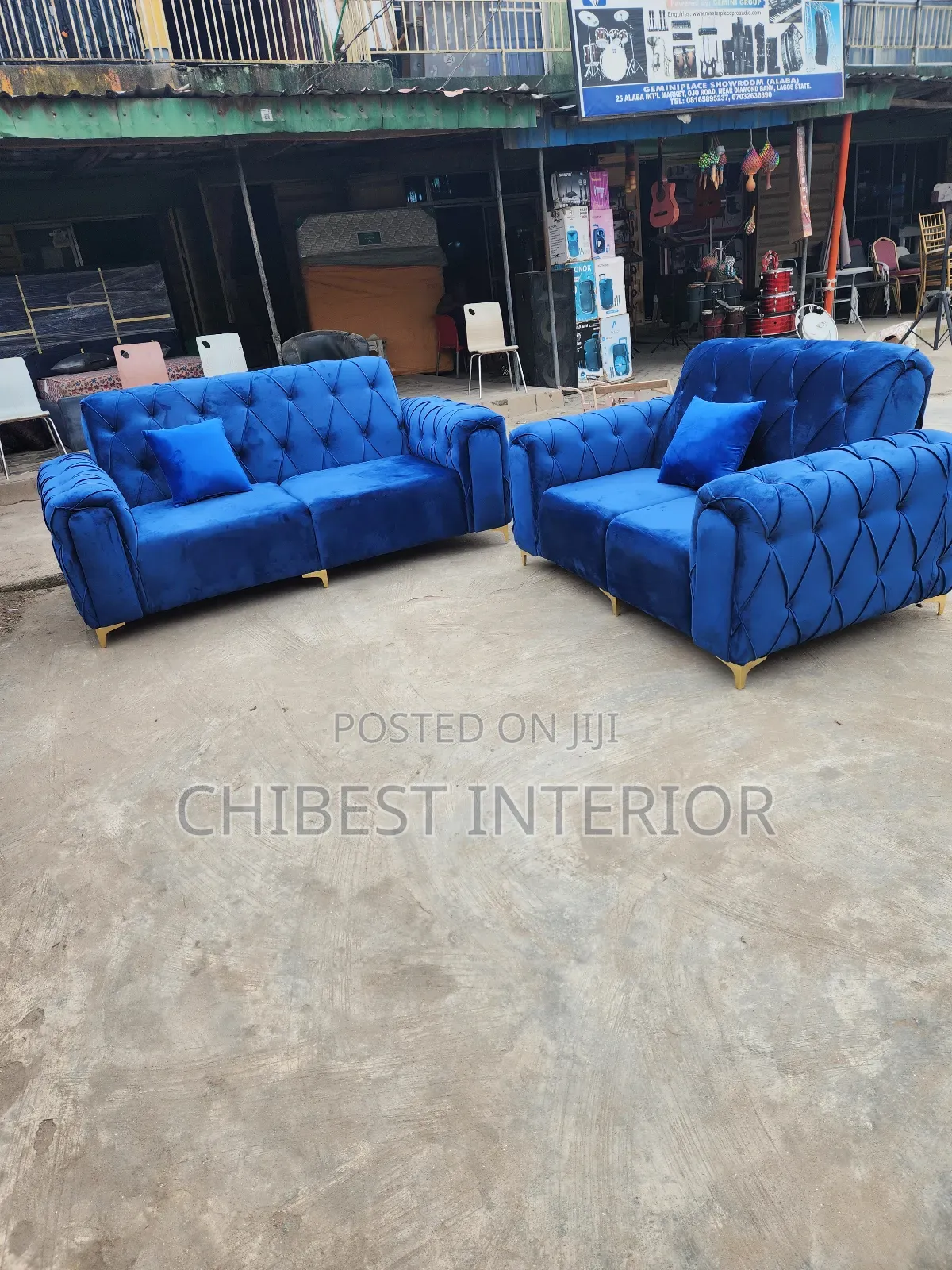 Padded Double and Three Seaters Chair