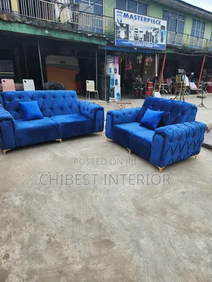 Neatly Padded Three and Double Seater Sofa.