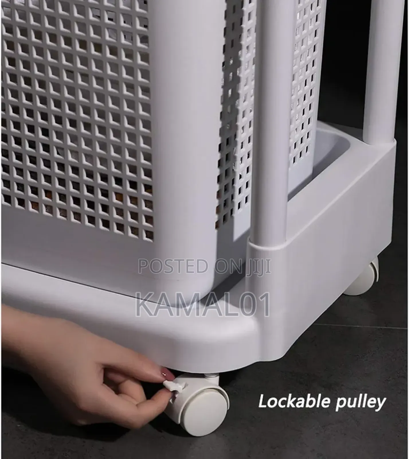 3-Tier Laundry Rolling Hamper Basket Butler Car