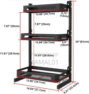Spice Rack Organizer, 3-Tier Bathroom Countertop Organizer