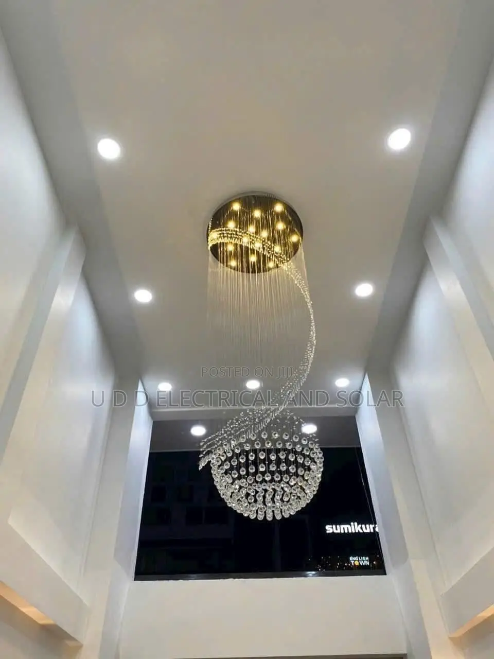Modern Classic Chandelier Light 9ft Long Very Beautiful