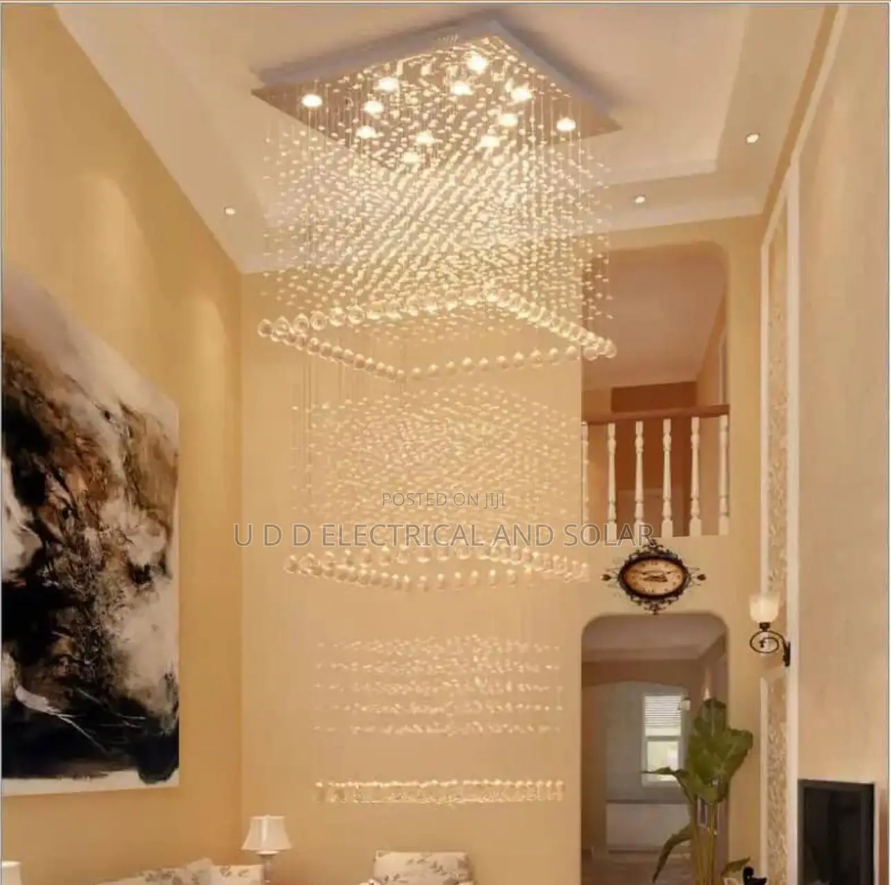Modern Classic Chandelier Light 9ft Long Very Beautiful