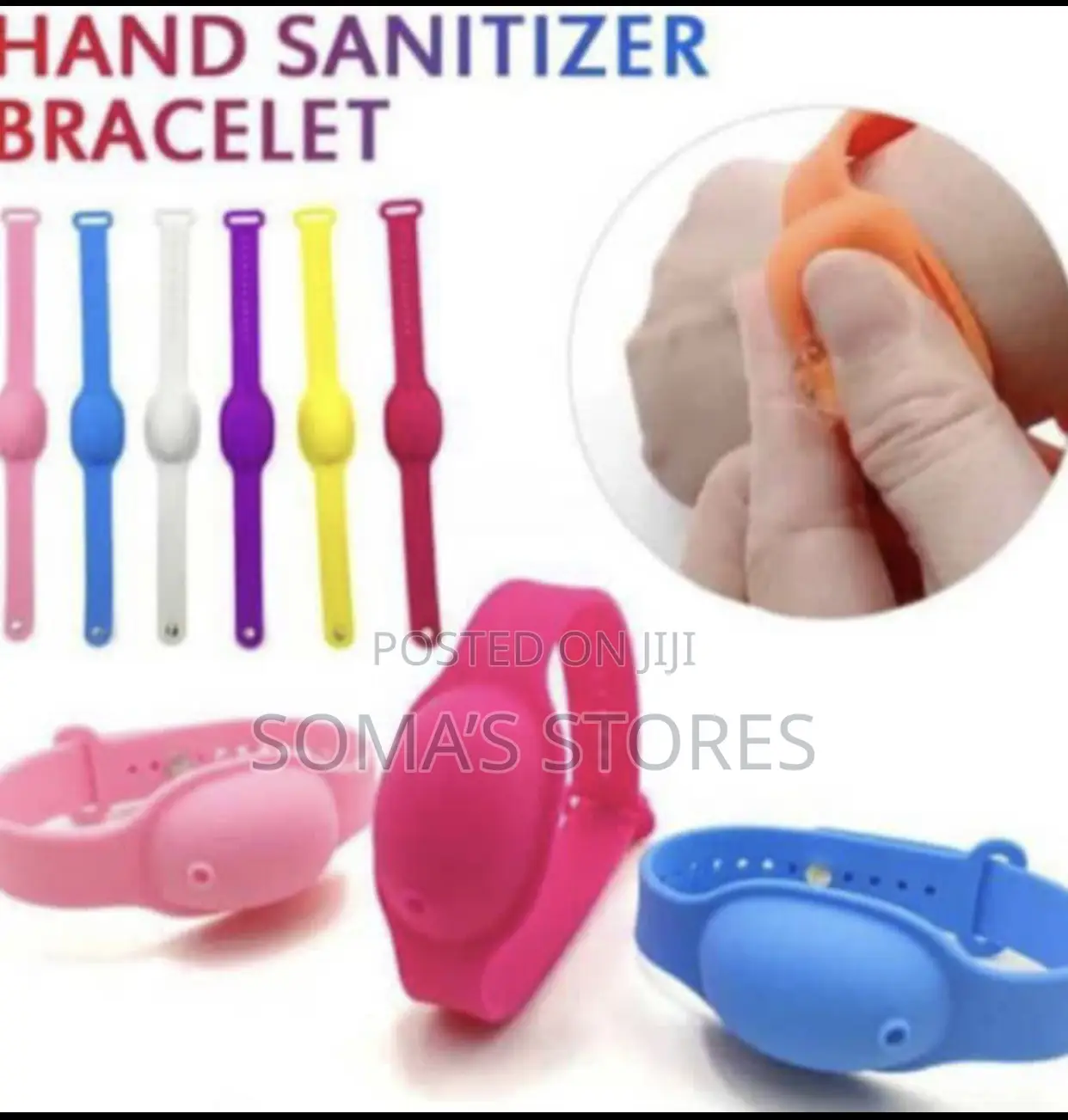 Cream/Sanitizer Bracelet With Refill Bottle