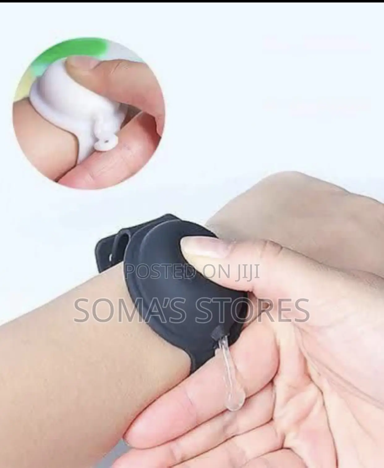 Cream/Sanitizer Bracelet With Refill Bottle