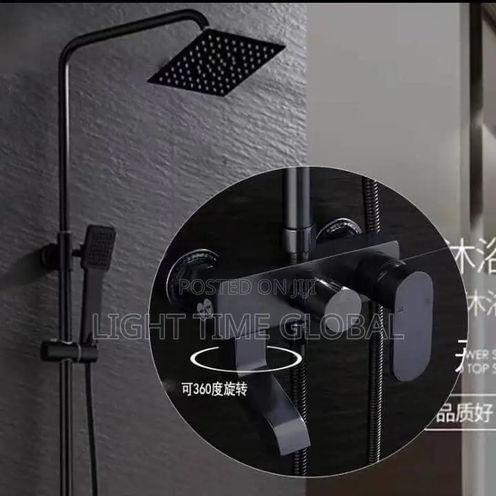 Matte Black Complete Shower Set