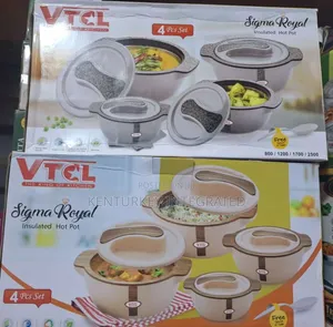 VTCL 4 PCS Set Sigma Royal Insulated Hot Pot