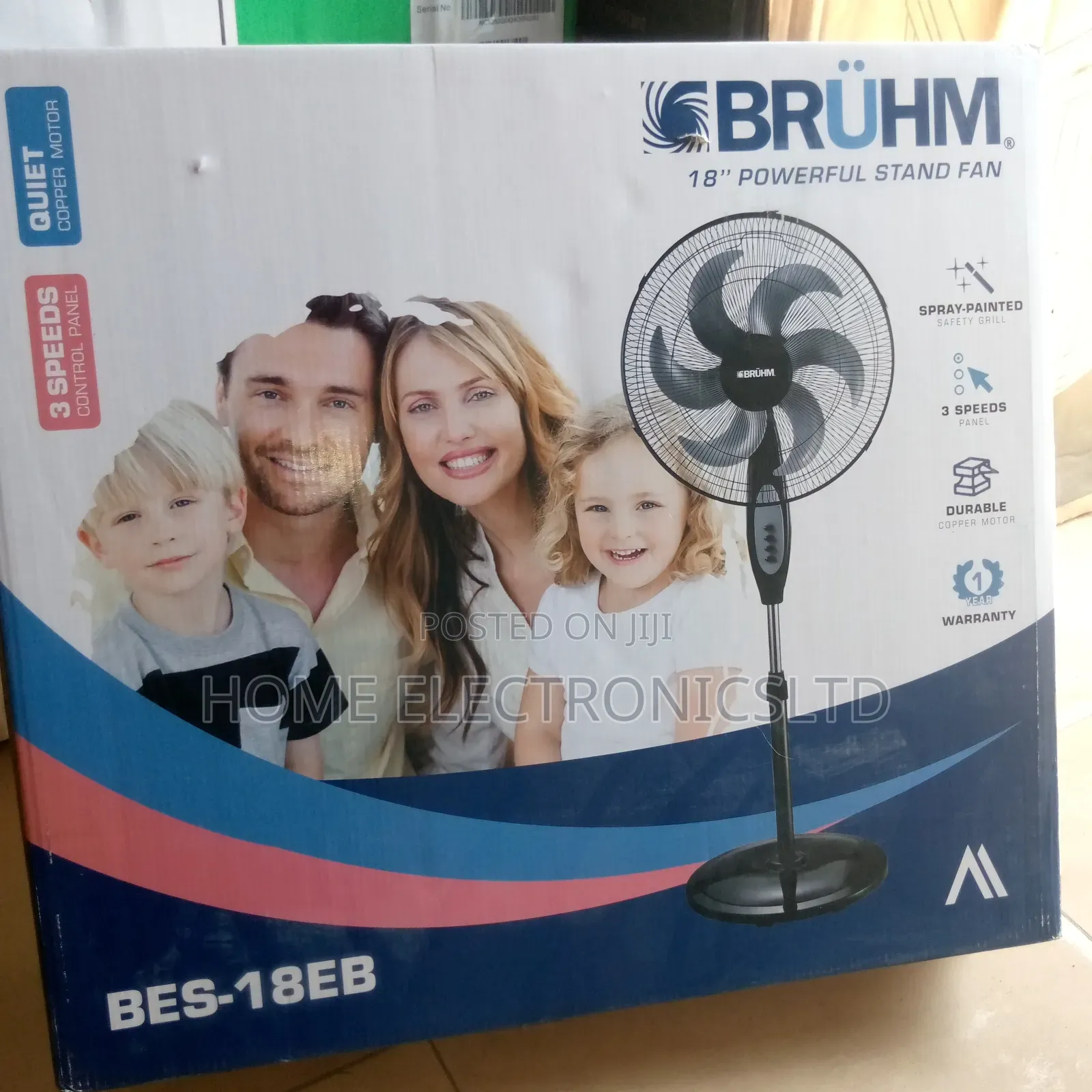 Bruhm Standing Fan 18 Inches