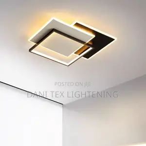 Modern Round Square LED Chandelier Simple Dimming Ceiling