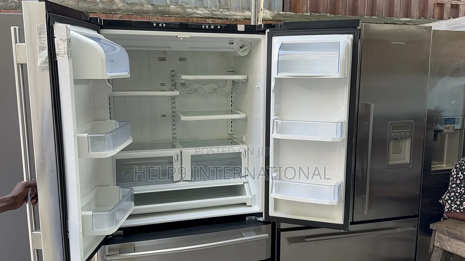 Fast Freezing 4 Door French Style Side-by-Side Refrigerator