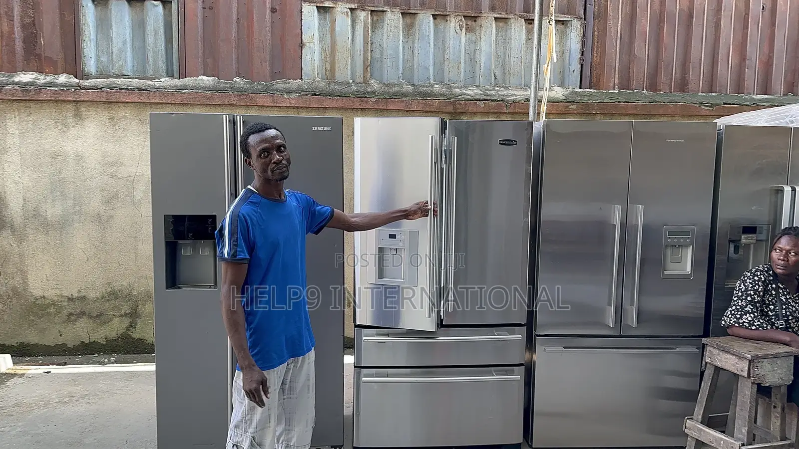 Fast Freezing 4 Door French Style Side-by-Side Refrigerator