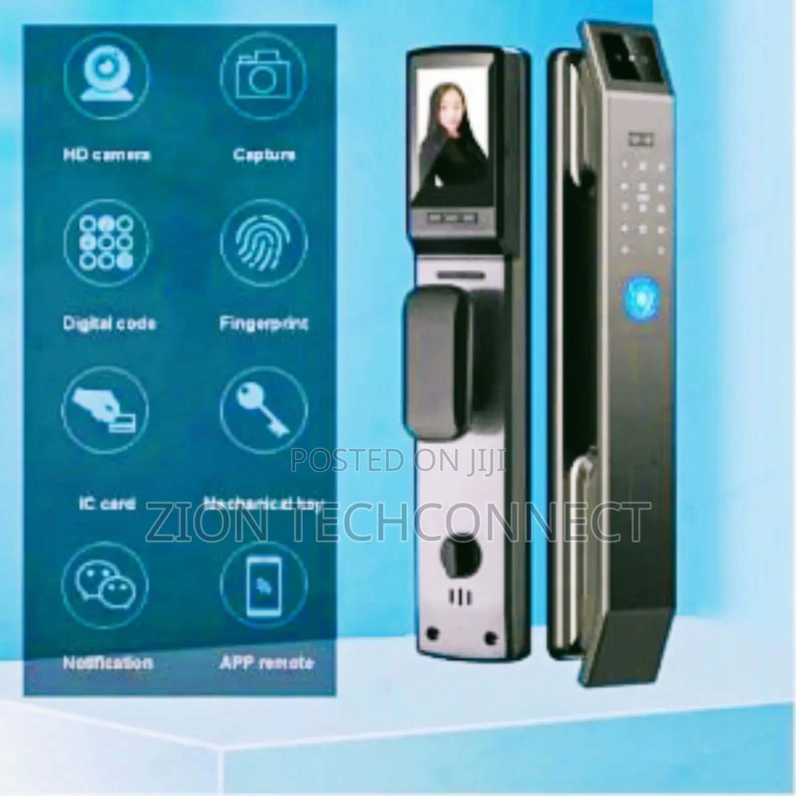 Smart Lock 3D Facial Recognition With Video Intercom