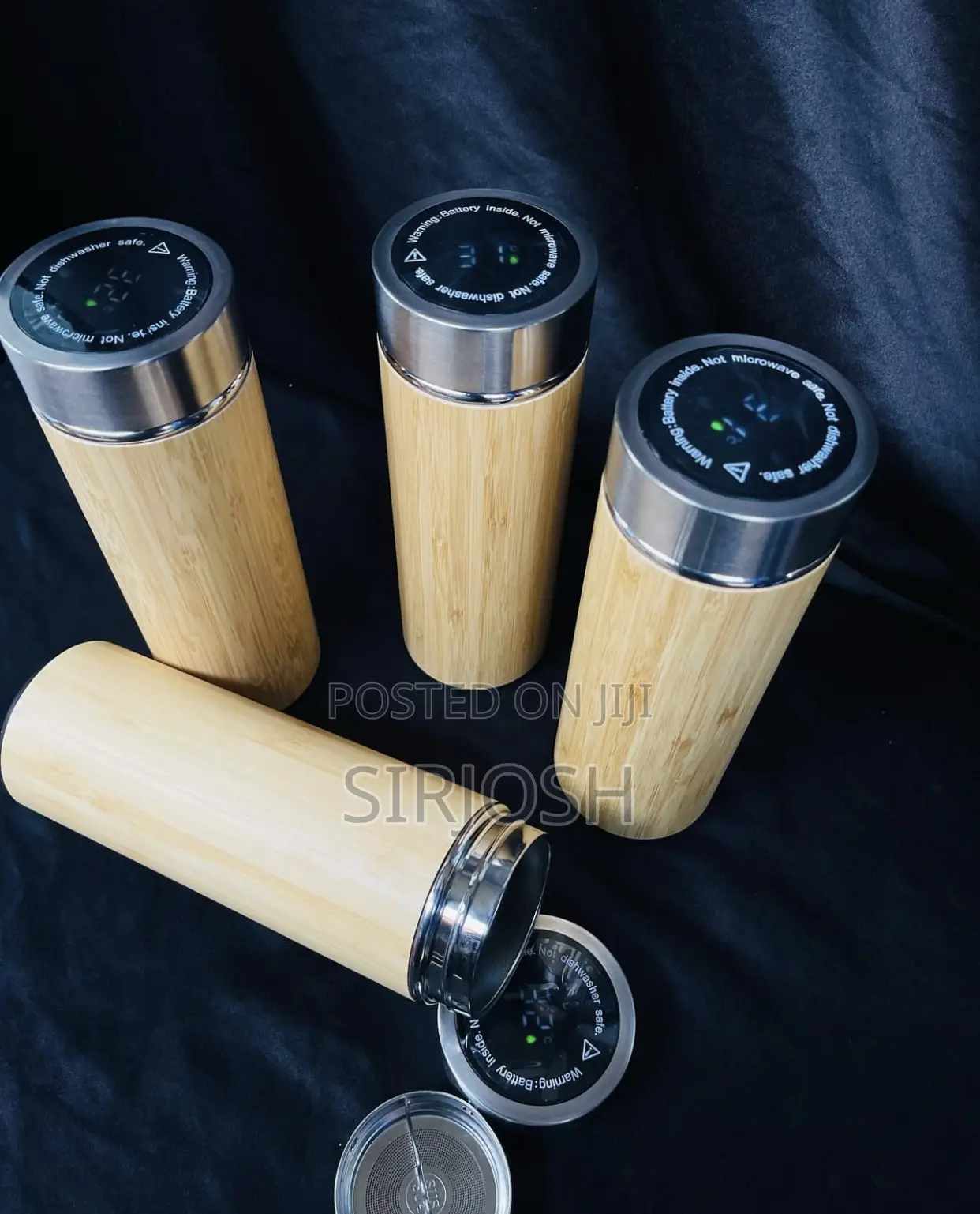 Unique Bamboo Temperature Flask