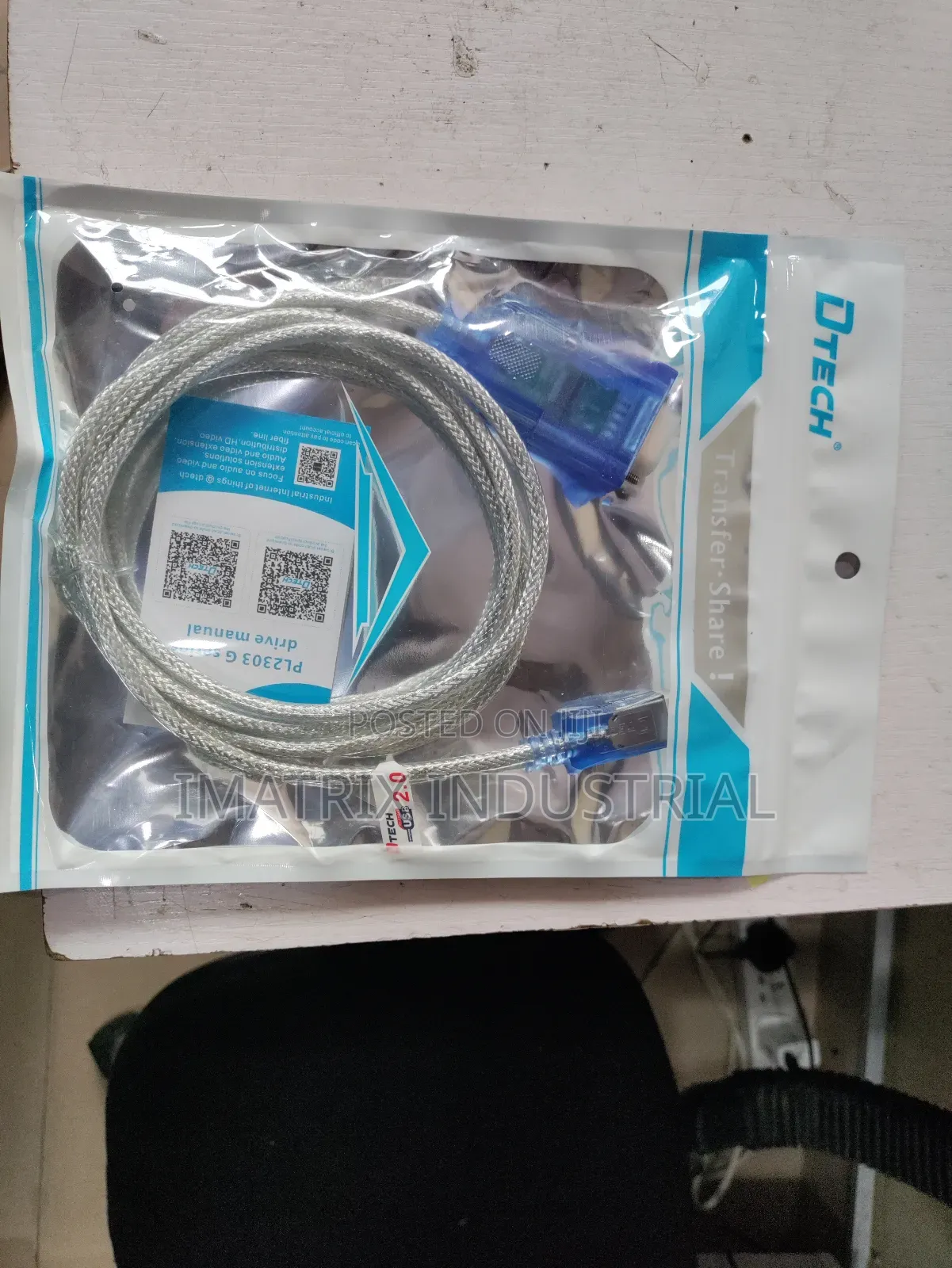 USB to Rs232 Cable Male and Female in Ikeja Computer Accessories