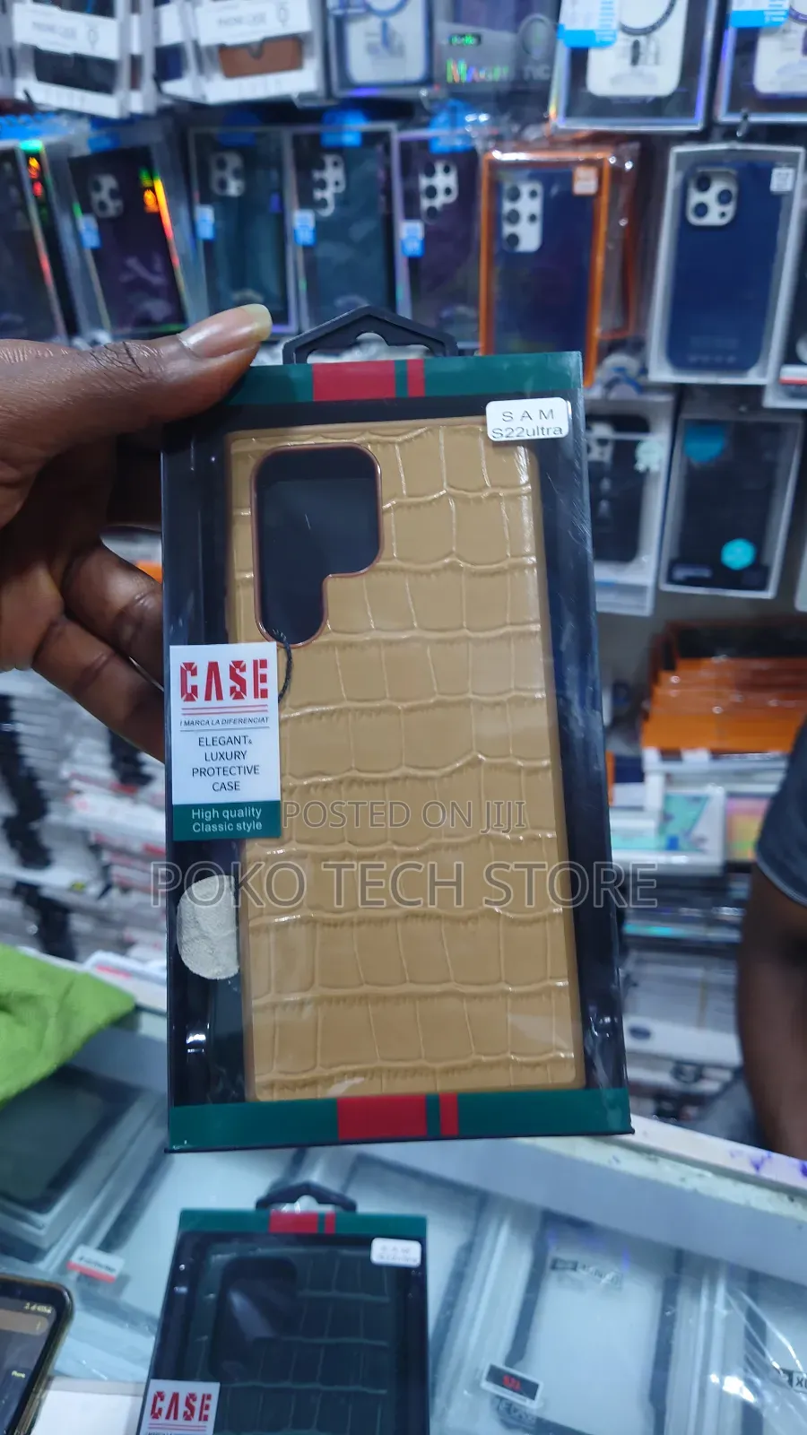 Magic V2 Crocodile Texture Case for S22 Ultra.