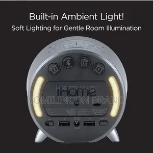 Ihome Powerclock Blutooth Speaker + Two Usb Charging Ports