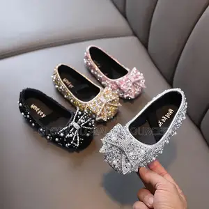 Aria Fully Studded Rhinestones Sequins Girls’ Shoe With Back