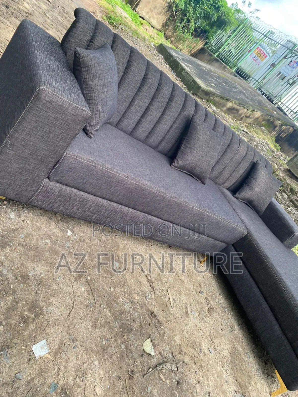 Standard L Shape Sofa With Pillows