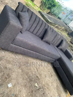 Standard L Shape Sofa With Pillows