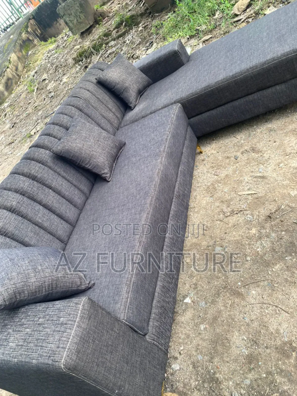 Standard L Shape Sofa With Pillows