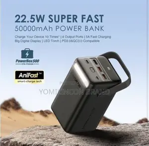 Oraimo 22.5W Powerful Super Fast 50000mahh Power Bank