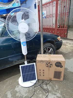 Silver Crest Solar Rechargeable Standing Fan