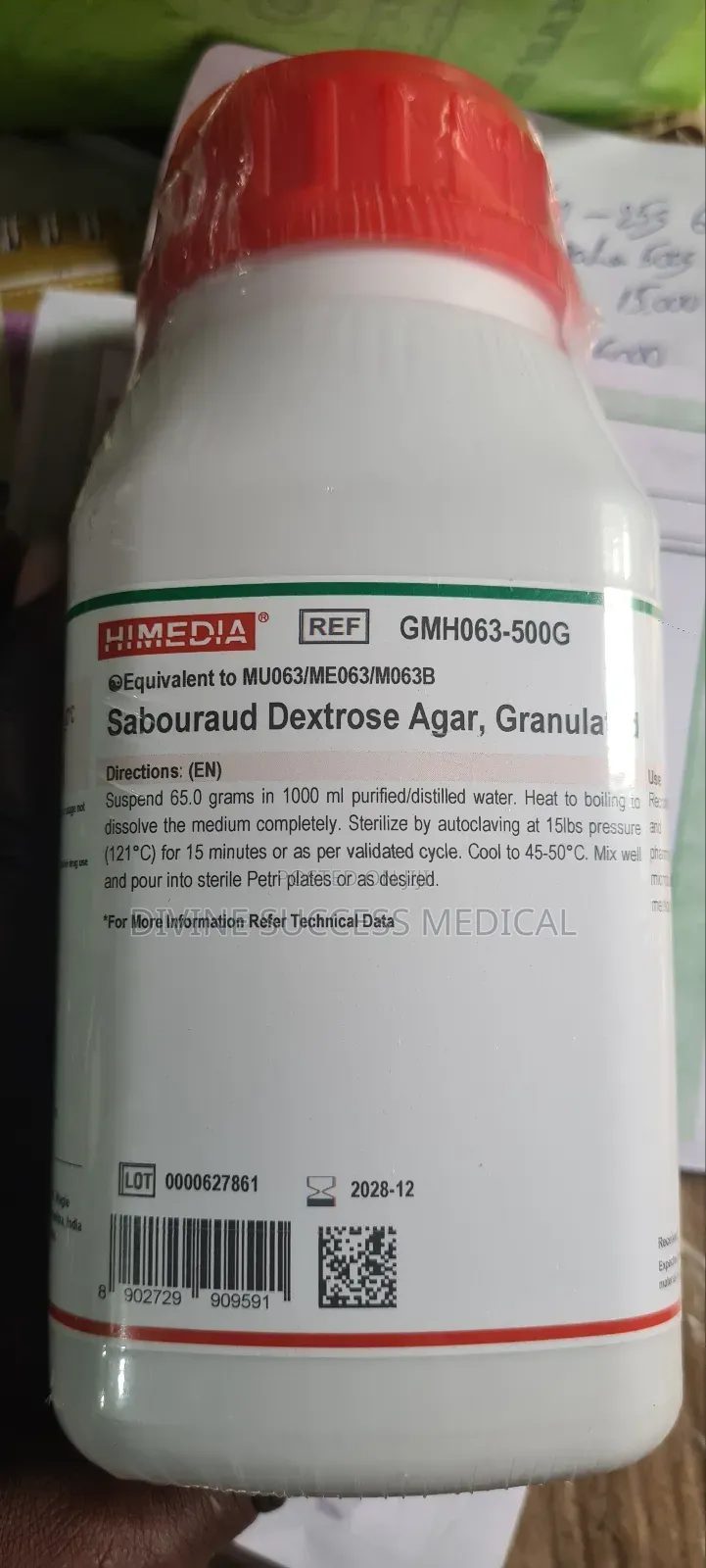 Sabouraud Dextrose Agar 500g in Lagos Island (Eko) Medical Supplies