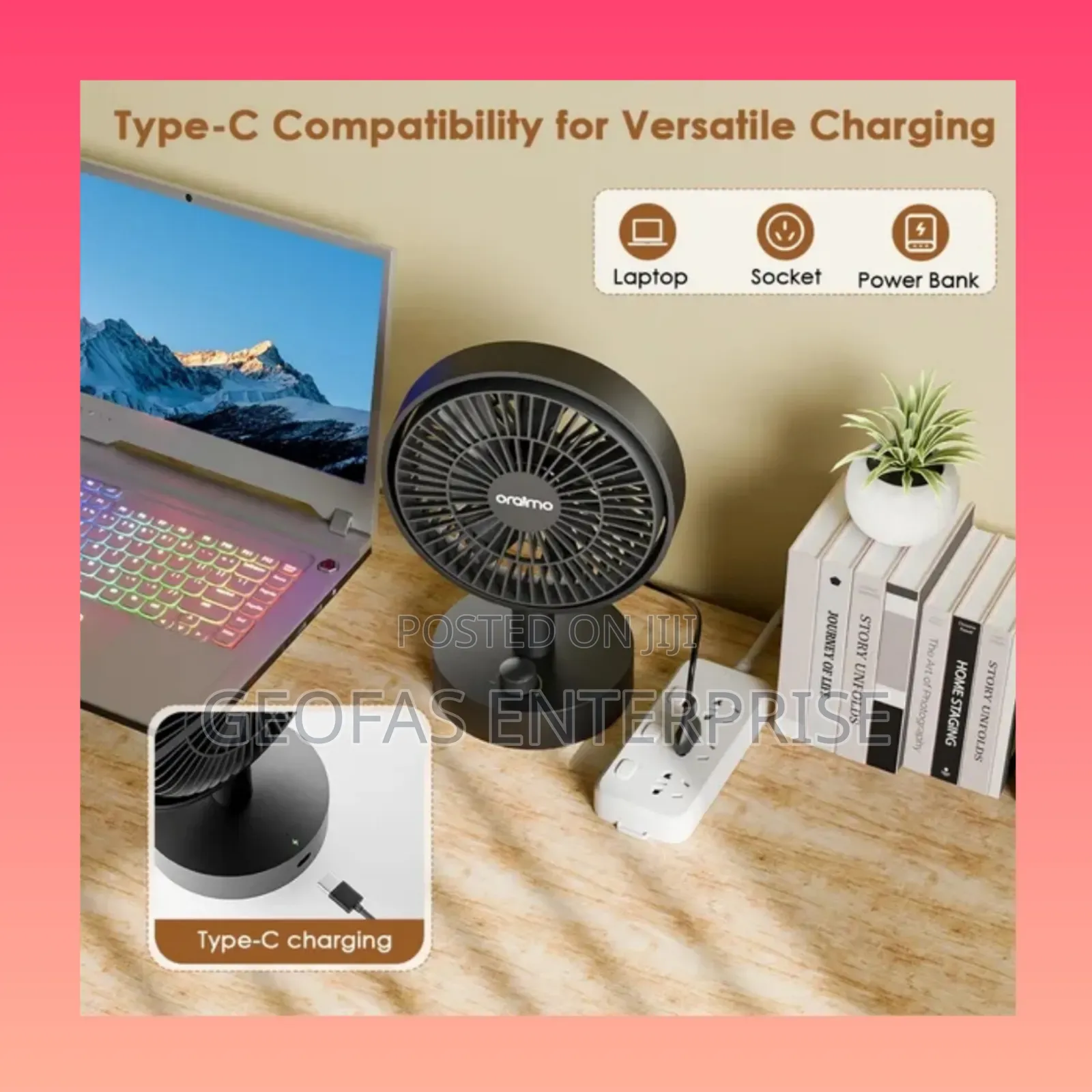 Oraimo Smarttablefan 5W Table Fan