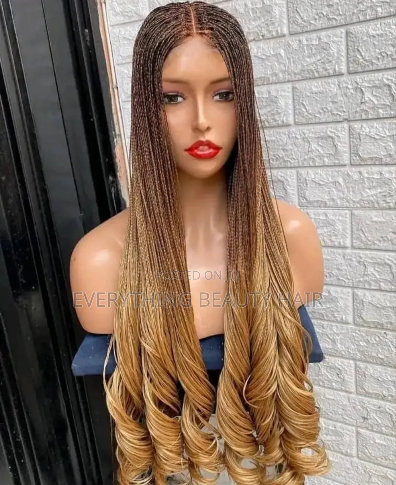 French Curls Braided Wig