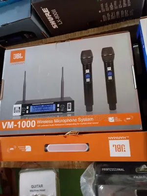 Professional JBL Wireless Double Hand Microphone
