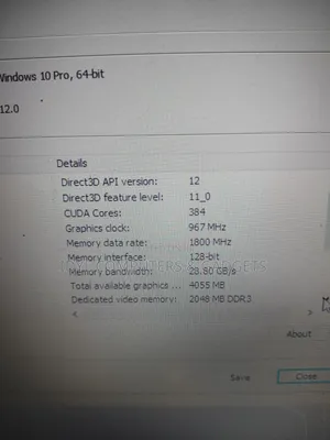 Laptop 16GB Intel Core I7 HDD 500GB