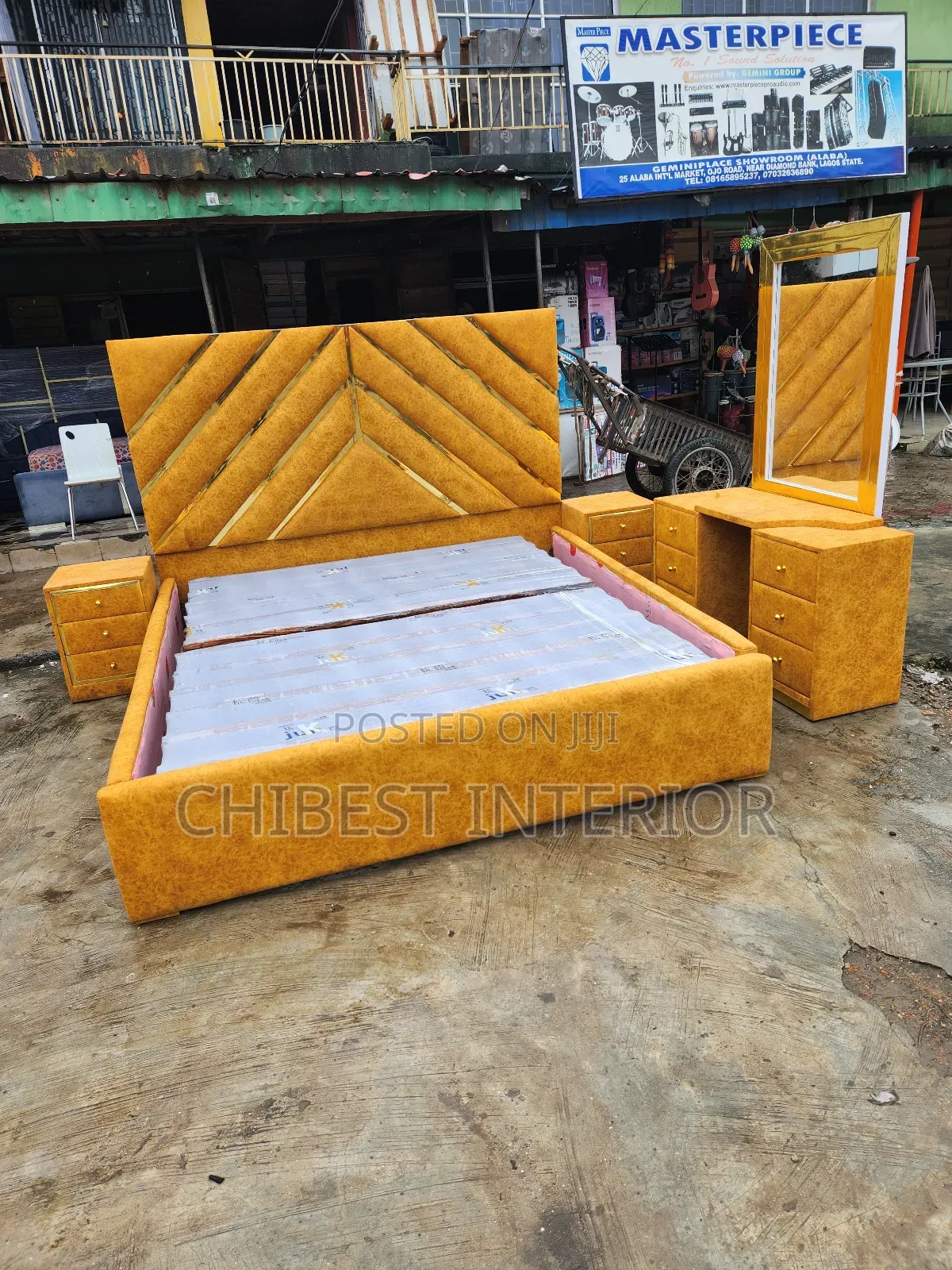 7by7 Upholstery Bed Stand.