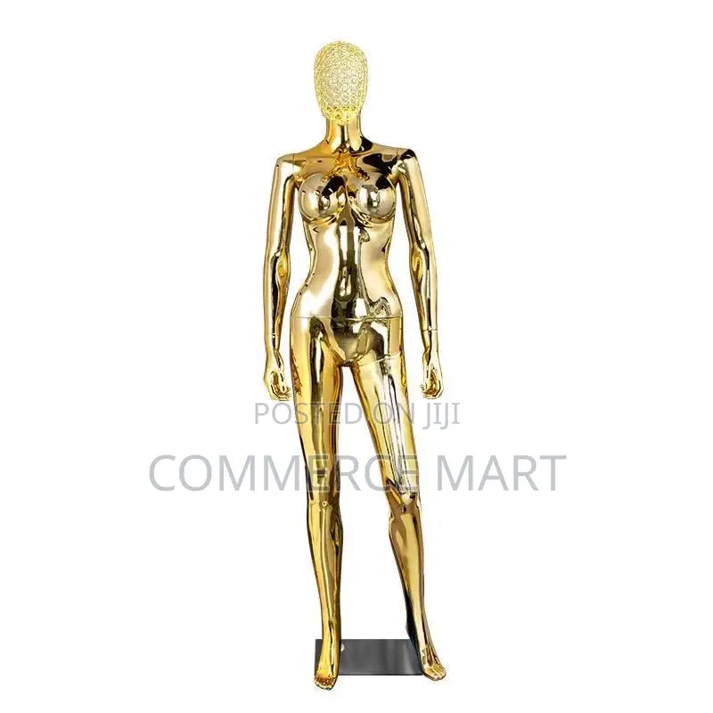 Wire Head Chrome Mannequin
