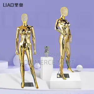 Wire Head Chrome Mannequin