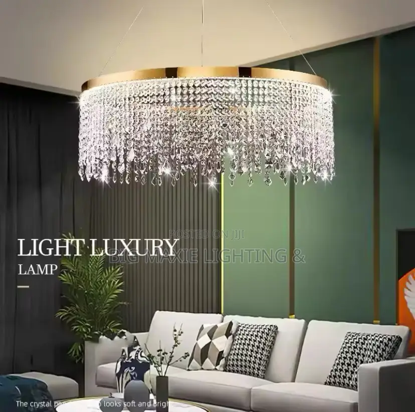 Modern Luxury LED Clear Crystal Ceiling Chandelier