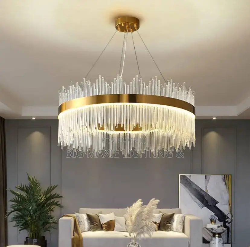 Modern Luxury Living Crystal Chandelier
