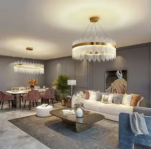 Modern Luxury Living Crystal Chandelier