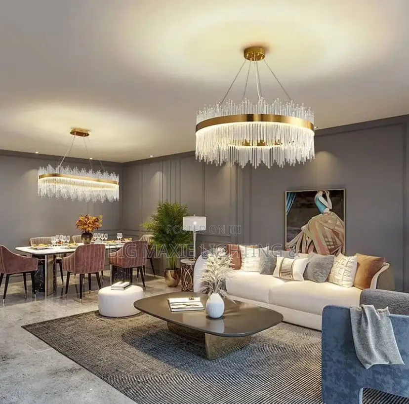Modern Luxury Living Crystal Chandelier