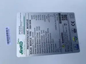 580watts Jinko Solar Panel